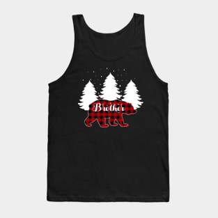 Buffalo Red Plaid Brother Bear Matching Family Christmas Tank Top